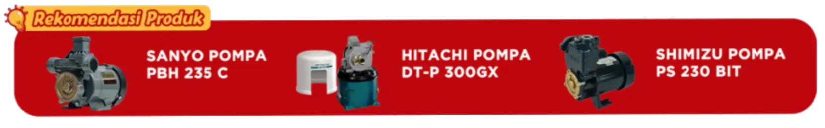 Rekomendasi produk pompa air